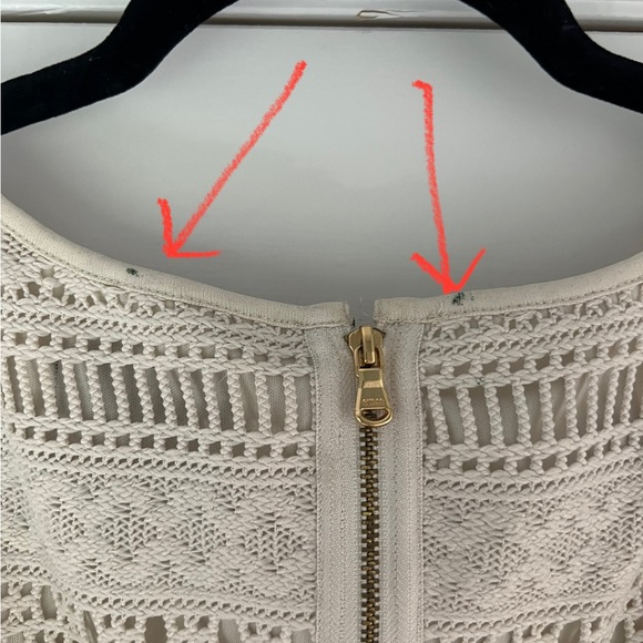 GUESS Beige Cream Crochet Lace “Jordina” Dress fully lined - Picture 10 of 12